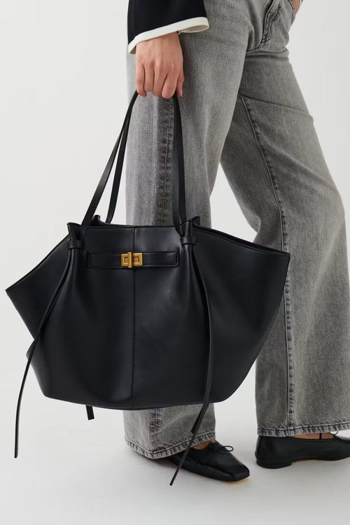 Gina Tricot | Long strap pu bag Black