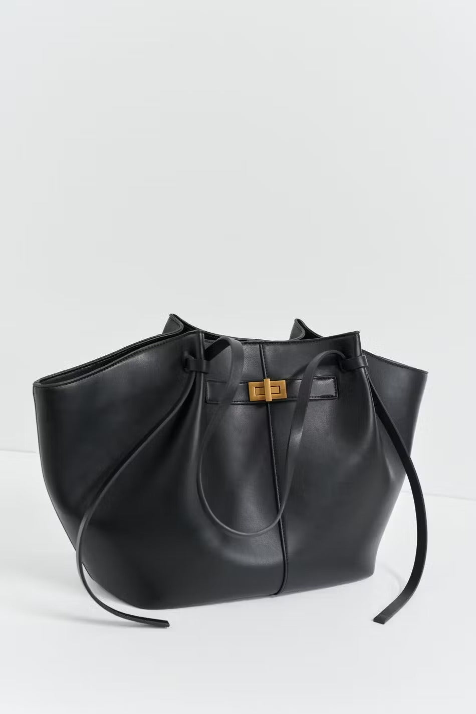 Gina Tricot | Long strap pu bag Black
