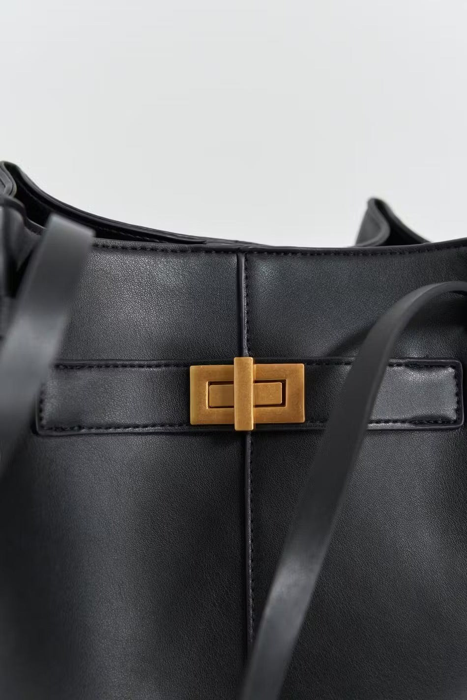 Gina Tricot | Long strap pu bag Black
