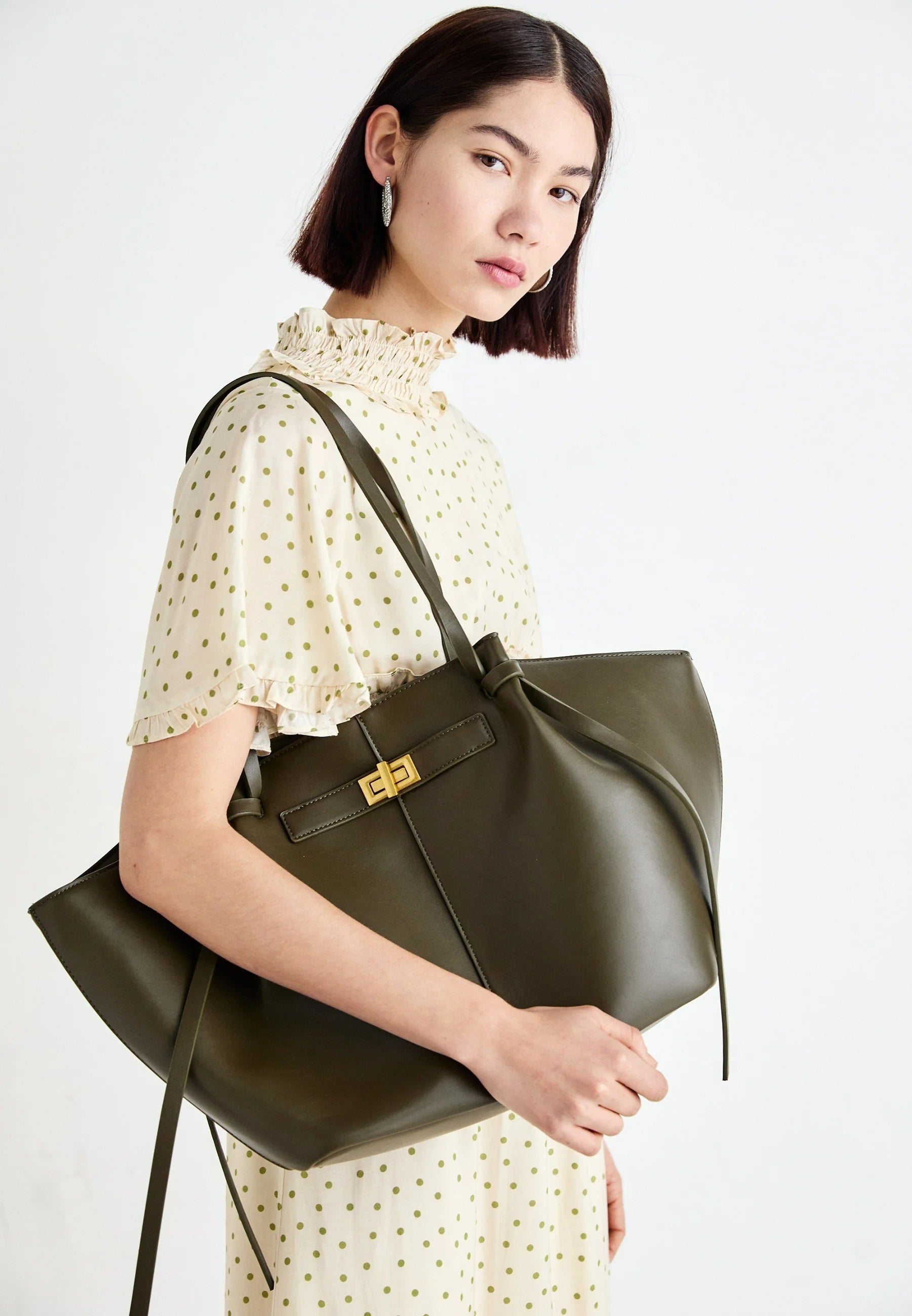 Gina Tricot | Long strap pu bag Deep Taupe
