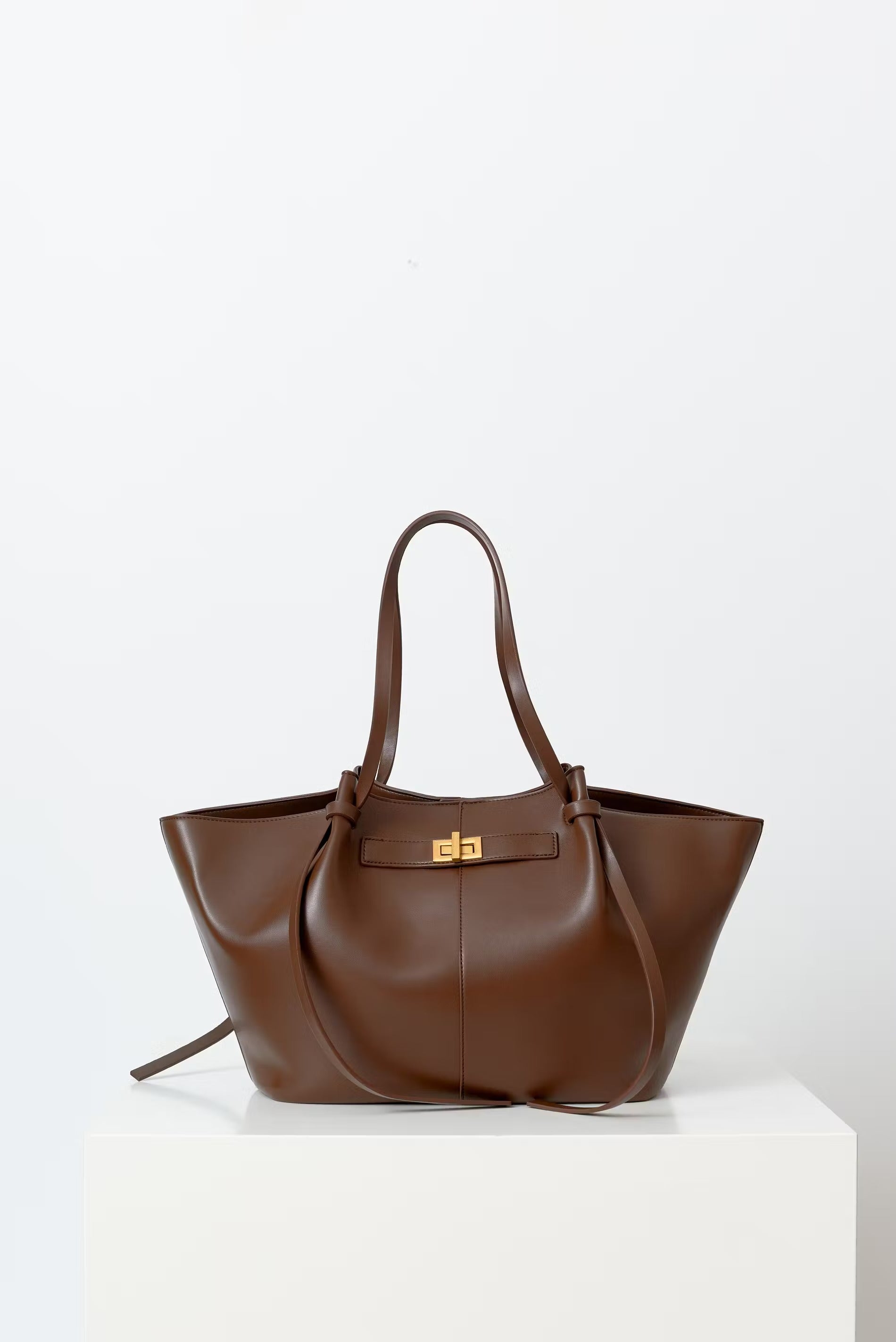 Gina Tricot | Long strap pu bag Dark Brown